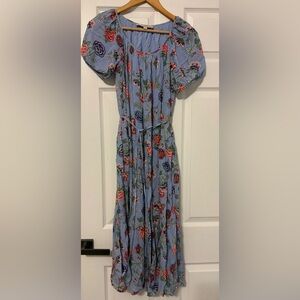 LOFT Blue Floral Dress